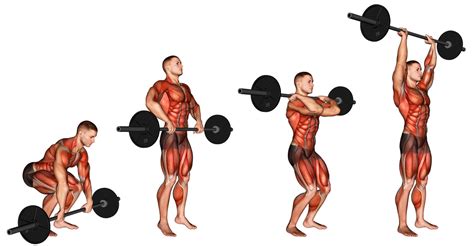 Barbell Clean and Press Exercise: How-To, Tips. Variations and Video Guide