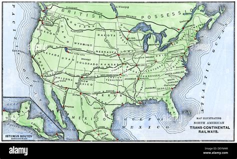 Transcontinental Railroad Original Route Map