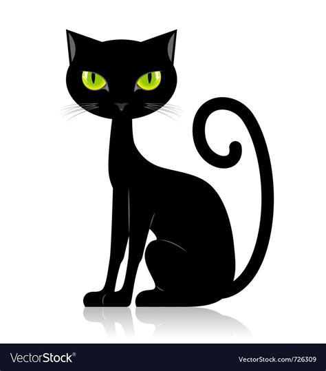 Black cat isolated on white background. Download a Free Preview or High ...