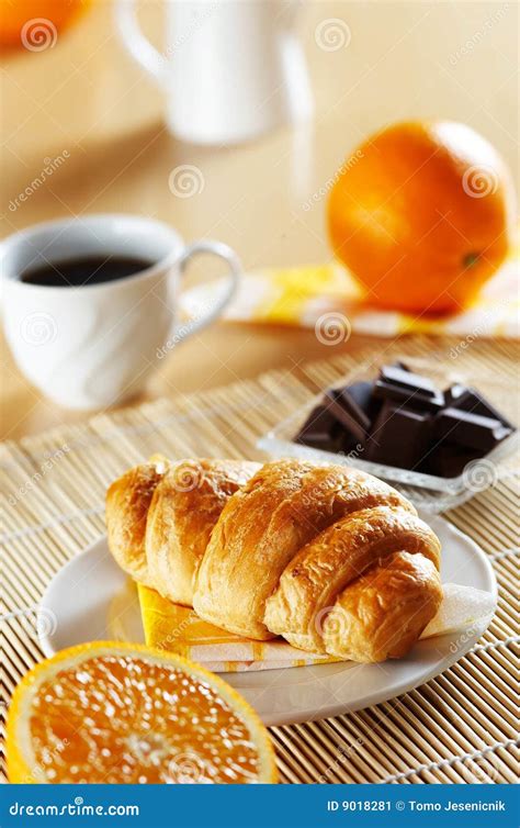 French Croissant for Breakfast Stock Image - Image of pastry, breakfast ...