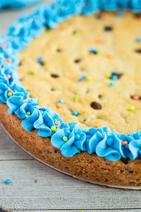 Chocolate Chip Cookie Cake Recipe - Sugar Spices Life