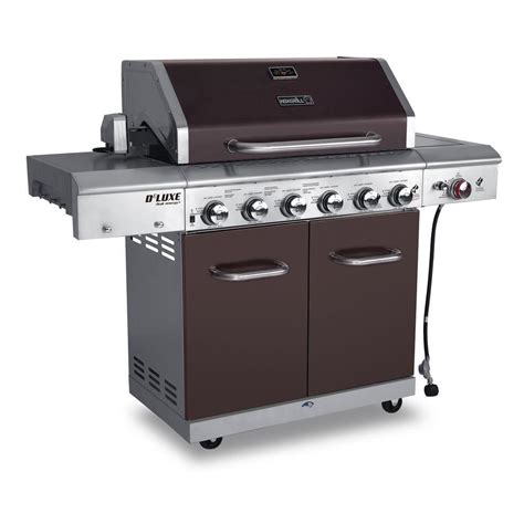 Nexgrill Deluxe 6-Burner Propane Gas Grill in Mocha with Ceramic Seari ...