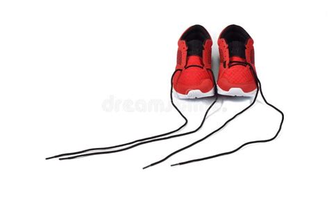 Untied Shoelace of Sneakers. Stock Image - Image of legs, fashion: 65899435