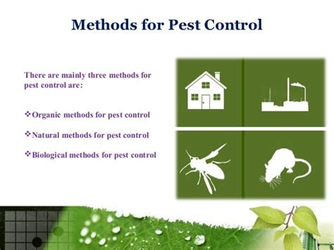 Methods for pest control