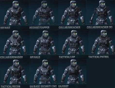 halo reach cqc armor | default unlocked at recruit default armor hp ...