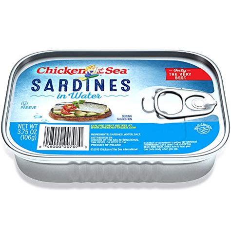 Chicken of the Sea Sardines In Water, 3.75 Ounce (Pack of 18) | Pricepulse