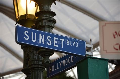 Sunset Blvd Sign stock image. Image of america, united - 15918105