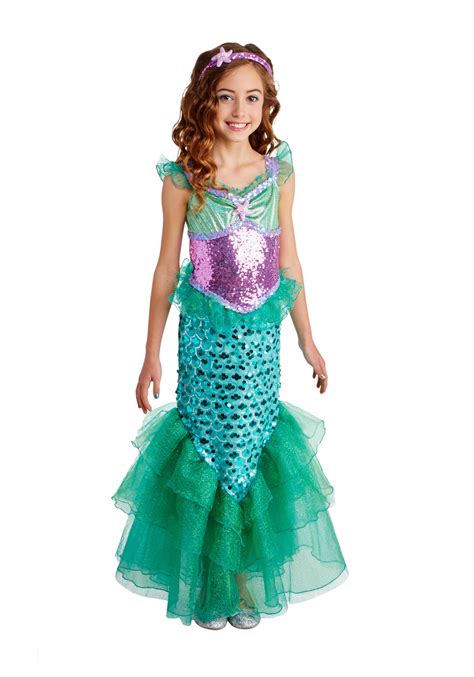 Blue Seas Mermaid Deluxe Costume for Girls