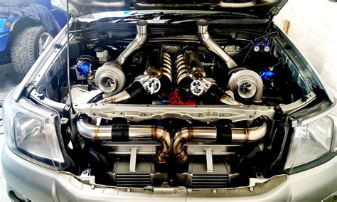 World’s First Twin-Turbo V12 Toyota Hilux [w/video] - Double Apex