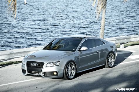 Custom Chrome Vossen Rims Giving a Luxurious Look to Silver Audi A5 ...