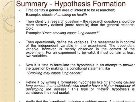 Hypothesis