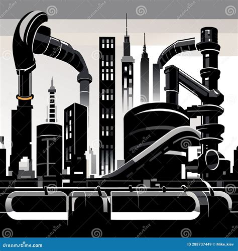 Futuristic city view stock vector. Illustration of abstract - 288737449