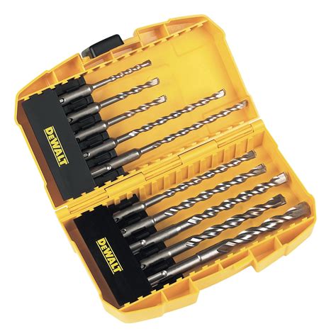 DeWalt 5-12mm Masonry Drill Bit Set, 10 Piece | Departments | DIY at B&Q