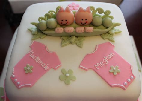 Baby Shower Cakes Twin Girls / Twin Baby Shower Cake - cake by ...