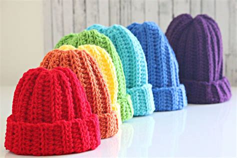 Easiest Worsted Hat Ever PATTERN, Crochet Hat, Infant to Adult Sizes ...