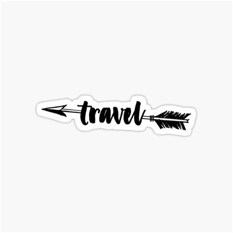 "Travel Arrow" Sticker for Sale by shockerbug | Redbubble