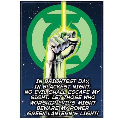 Green Lantern Oath Magnet