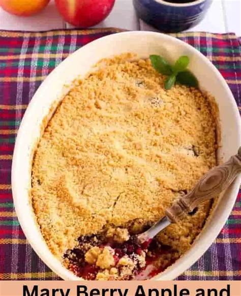 Mary Berry Apple and Blackberry Crumble Recipe 🍏