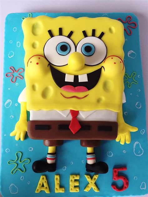 Spongebob birthday cake - Decorated Cake by Layla A - CakesDecor