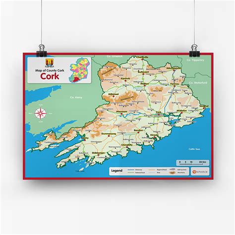 Cork County Map | 4schools.ie