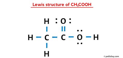 CH3COOH (Acetic acid) Lewis Structure in 6 Steps - Peakup.edu.vn