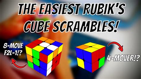 The EASIEST Rubik's Cube Scrambles to IMPRESS Your Friends! (2x2, 3x3 ...