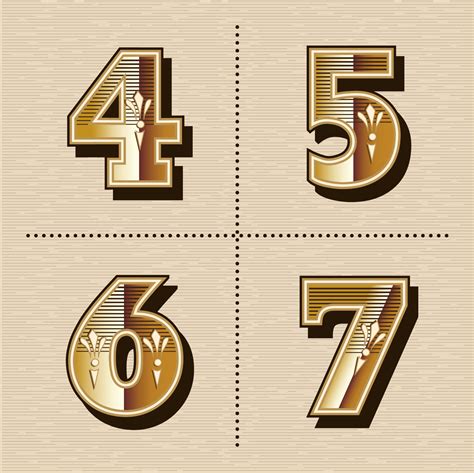 Vintage western numbers alphabet letters font design vector ...