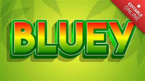 Bluey | Jamaican | Text Effect Generator