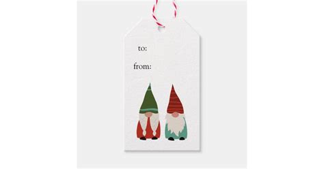 Christmas Gnomes Gift Tags | Zazzle