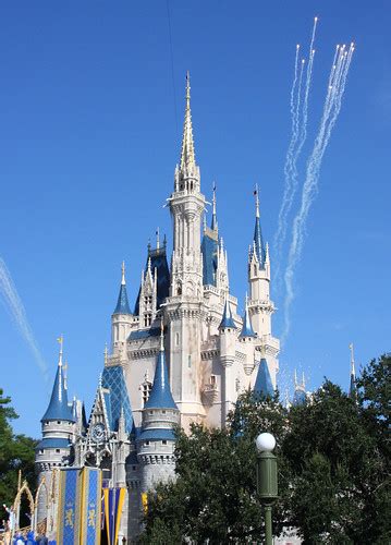 Cinderella Castle Fireworks | Fireworks launch from behind C… | Flickr