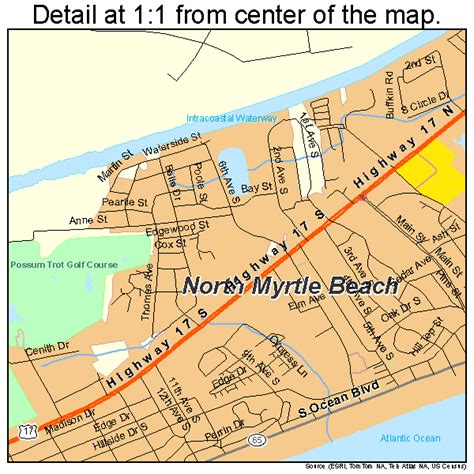 North Myrtle Beach South Carolina Street Map 4551280