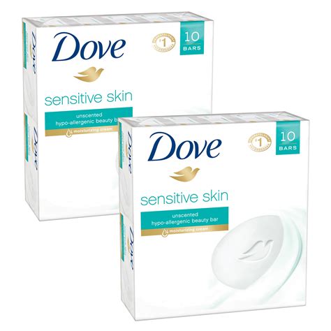 Dove Sensitive Skin Bar Soap 20 Bar - Walmart.com