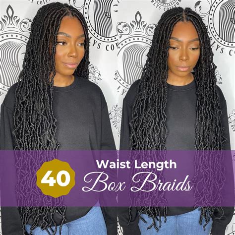 40 Attractive Waist Length to Floor Length Box Braids Hairstyles ...