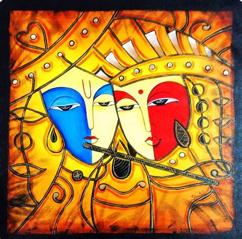 20 Modern Art Paintings Of Radha Krishna