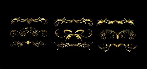 Gold dividers Vector 7451838 Vector Art at Vecteezy