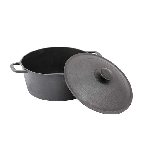 260 Mm-diameter Cast Iron Pot With Lid, 5 L. | Kamado Kings