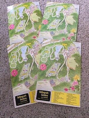 4-Vintage Bellingrath Gardens and Home Theodore AL. Map Large Card | eBay