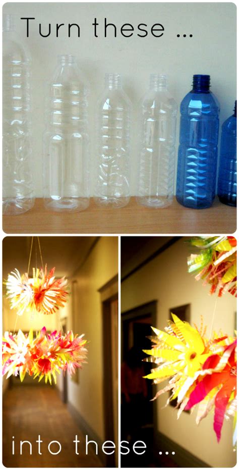 Upcycle: Plastic bottles = Spring chandelier | the ReFab Diaries