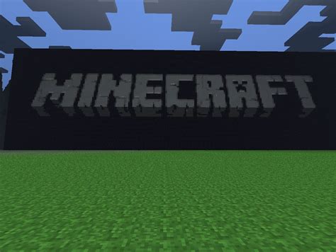 Minecraft HUGE logo pixel art Minecraft Project