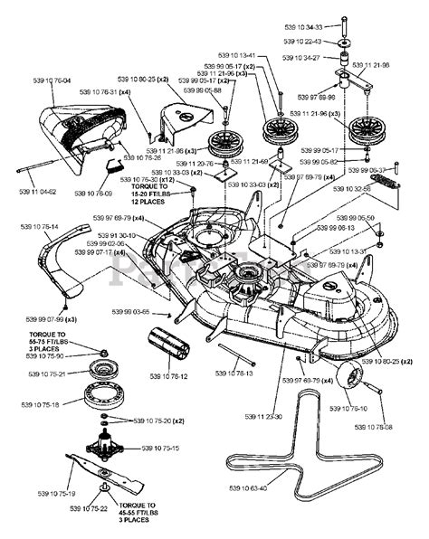 Husqvarna 48 Inch Mower Deck Parts Diagram