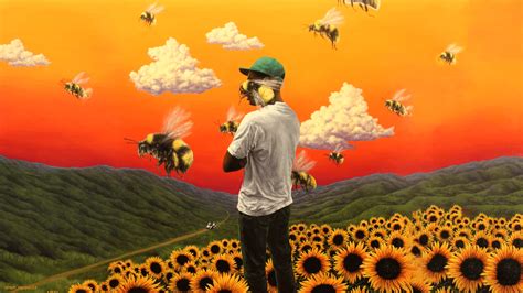 So I made Flower Boy album cover a little bit wider for PC wallpaper ...