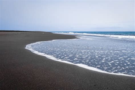 Premium Photo | Black sand beach in fogo island, cape verde, africa