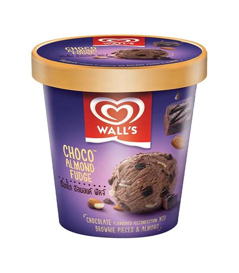 Walls Choco Almond Fudge Ice Cream 750ml - DeGrocery.com