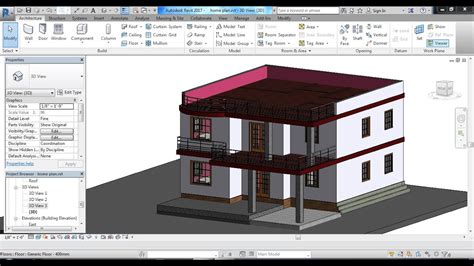 3D View in Revit Architecture...... - YouTube