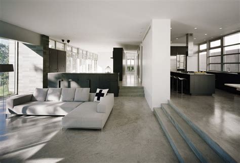 16 Times When Concrete Floors Made Living Rooms Look Stunning