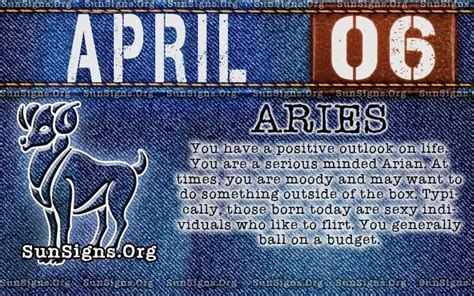 April 6 Zodiac Horoscope Birthday Personality - SunSigns.Org