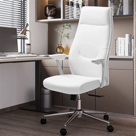 Tiptiper Ergonomic Office Chair Modern Computer Chair, Leather Home ...