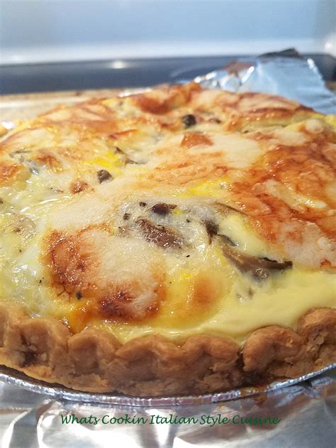 Mushroom Zucchini Quiche | What's Cookin' Italian Style Cuisine