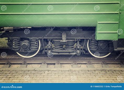 Passenger Train Wheels Close Up Stock Photo - Image of motion, industry ...