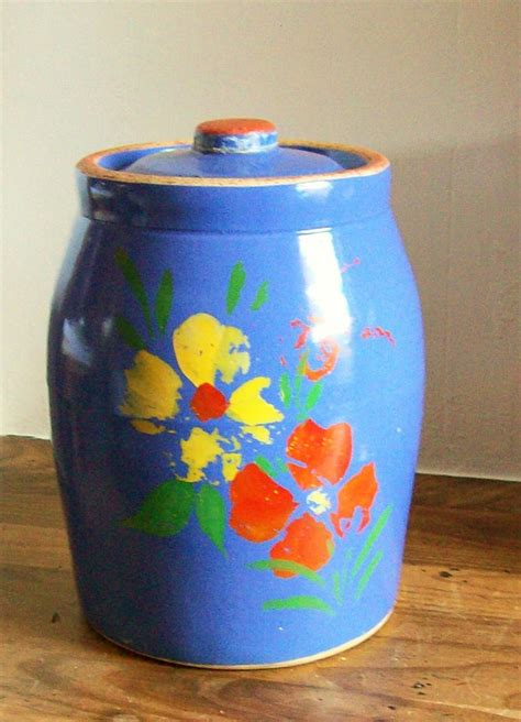 Vintage McCoy Pottery Cookie Jar Crock Housewares Cottage